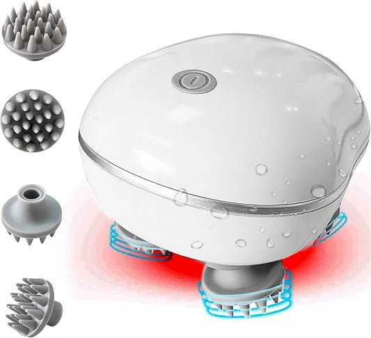 Electric Head,Scalp Massager | Advance Red Light Therapy for Boost Hair Growth, Hair Fall Control, Scalp Therapy | 3 Speed Mode