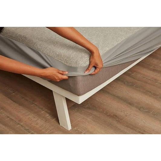 100% Waterproof Premium Cotton Mattress Protector | Breathable and Hypoallergenic Ultra Soft Fitted Bed Protector 78"x72" - King, Grey